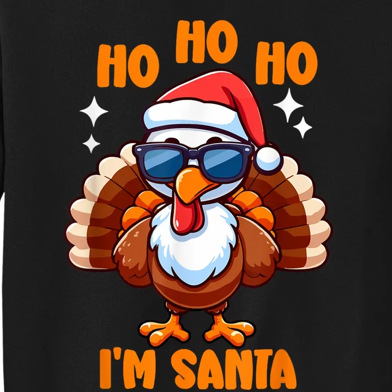 Thanksgiving Turkey Funny Fake Santa Thanksgiving Turkey Day Sweatshirt