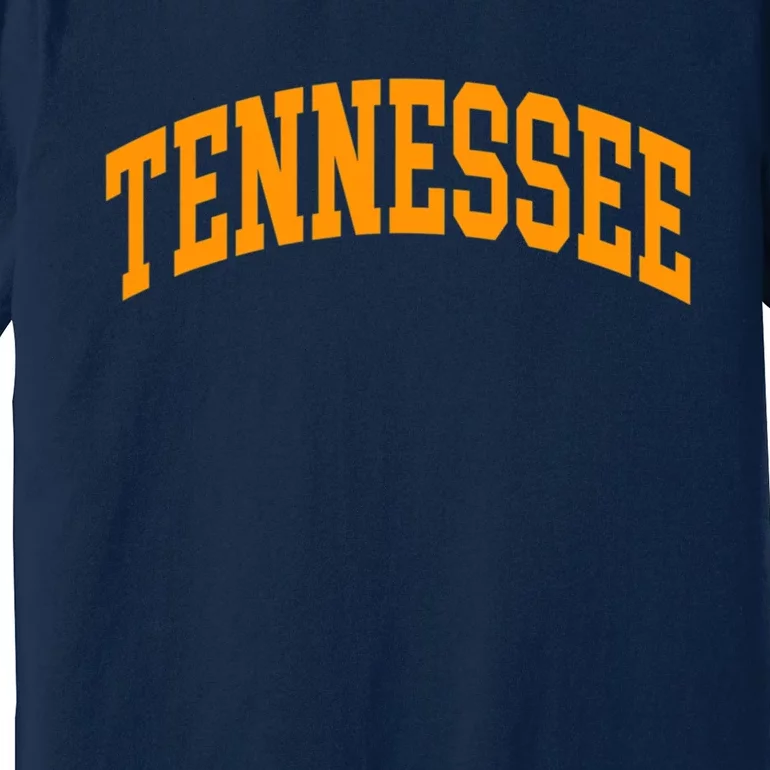 Tennessee TN Football Baseball Sport Fans Premium T-Shirt