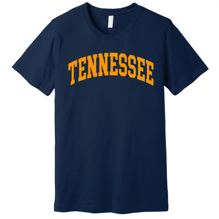 Tennessee TN Football Baseball Sport Fans Premium T-Shirt