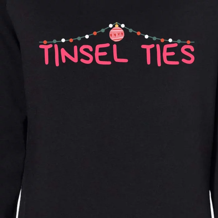 Tinsel Ties Funny Jingle Balls , Merry Christmas Womens California Wash Sweatshirt