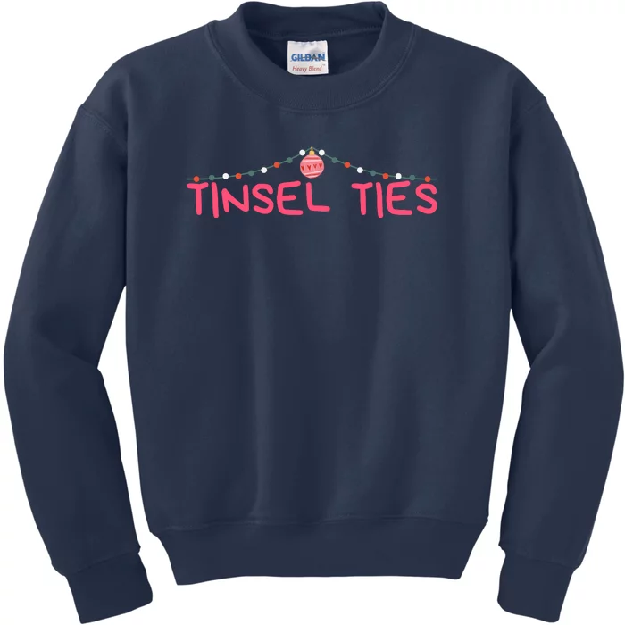 Tinsel Ties Funny Jingle Balls , Merry Christmas Kids Sweatshirt