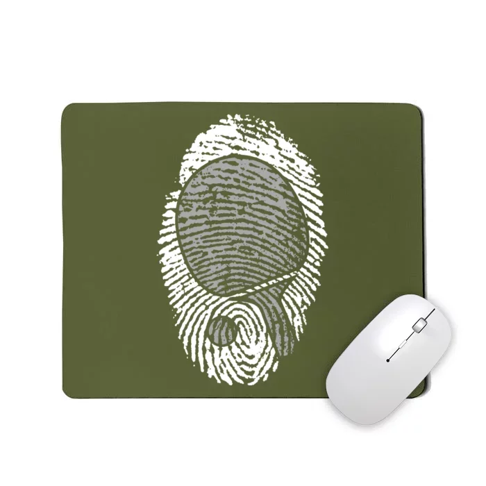 Table Tennis Fingerprint Ping Pong Table Tennis Player Mousepad