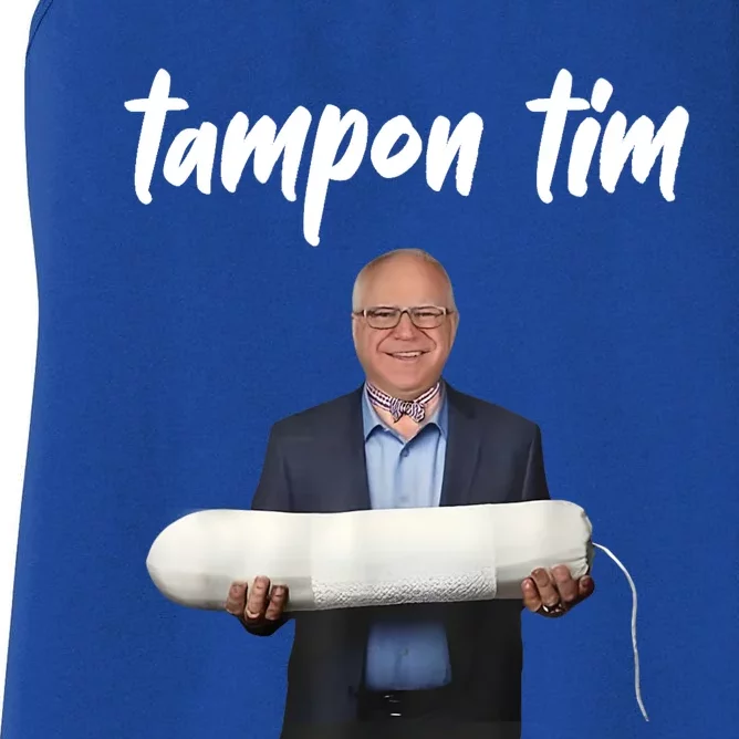 Tampon Tim Funny Tim Walz Joke Women's Racerback Tank