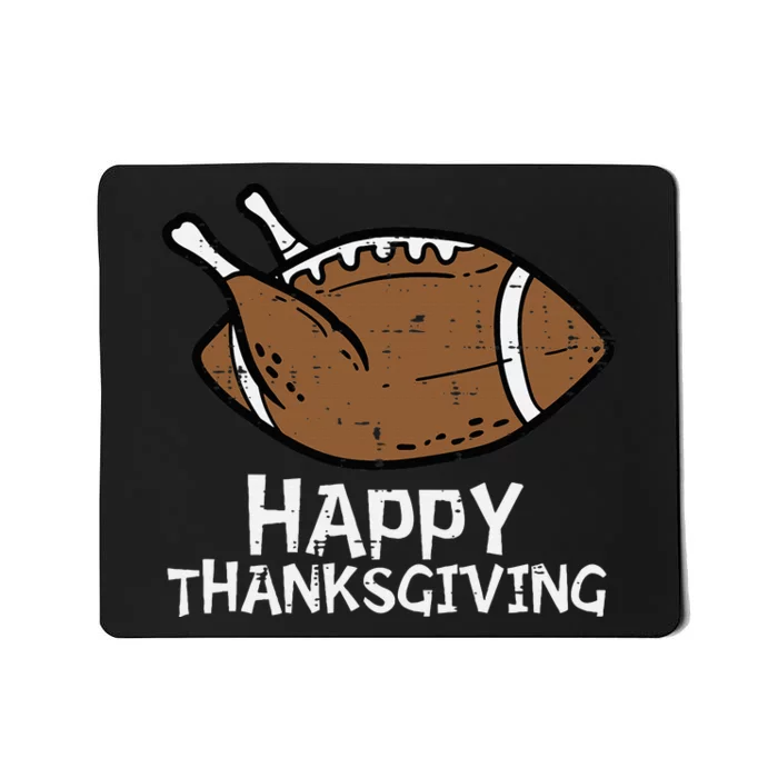 Thanksgiving Turkey Football Sports Celebration Mousepad