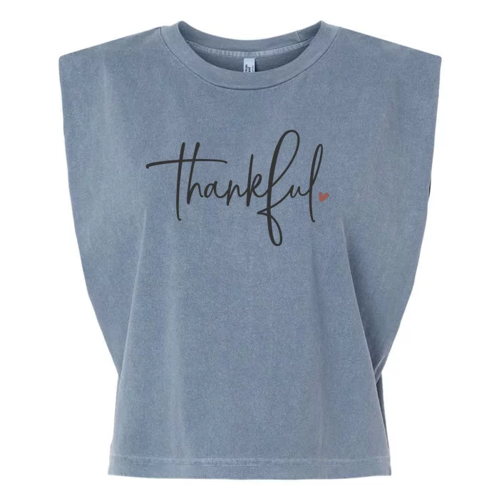 Thankful Thanksgiving For Teachers Garment-Dyed Women's Muscle Tee