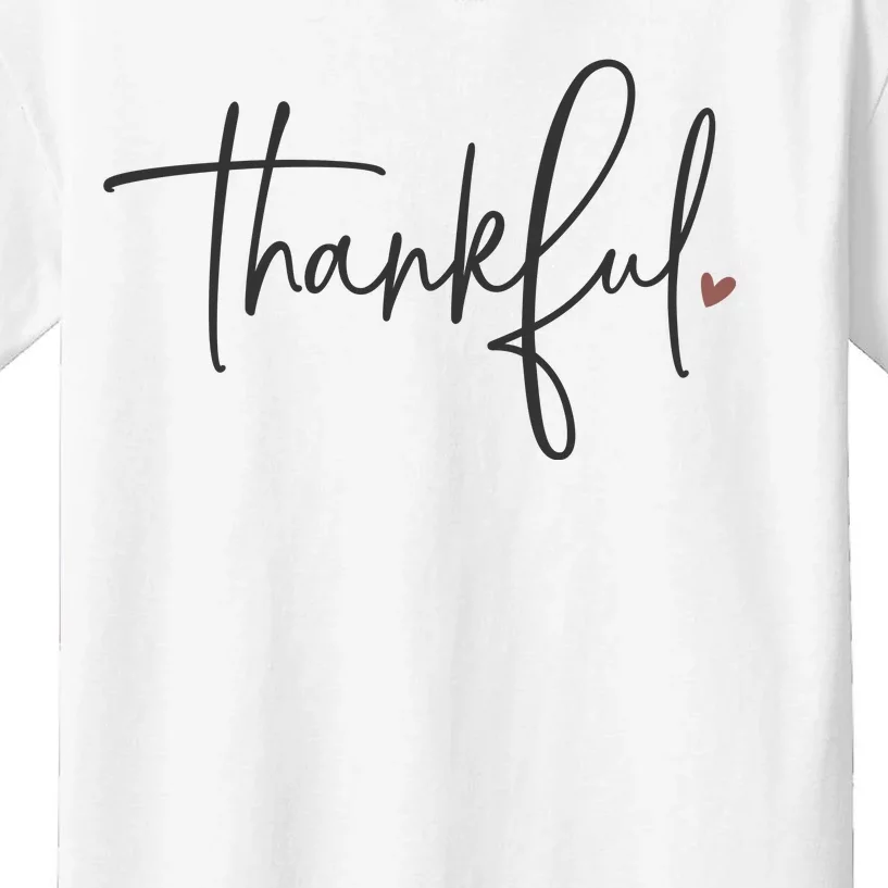 Thankful Thanksgiving For Teachers Kids T-Shirt