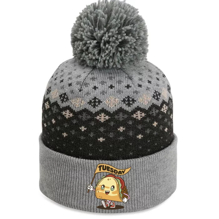 Taco Tuesday Festive The Baniff Cuffed Pom Beanie