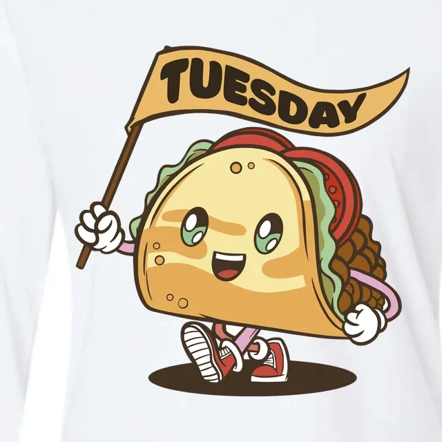 Taco Tuesday Festive Womens Cotton Relaxed Long Sleeve T-Shirt