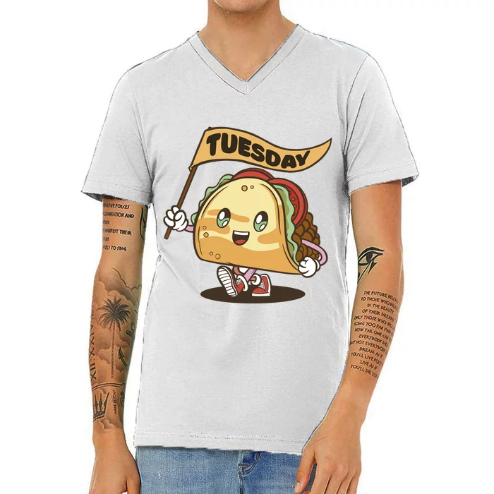 Taco Tuesday Festive V-Neck T-Shirt