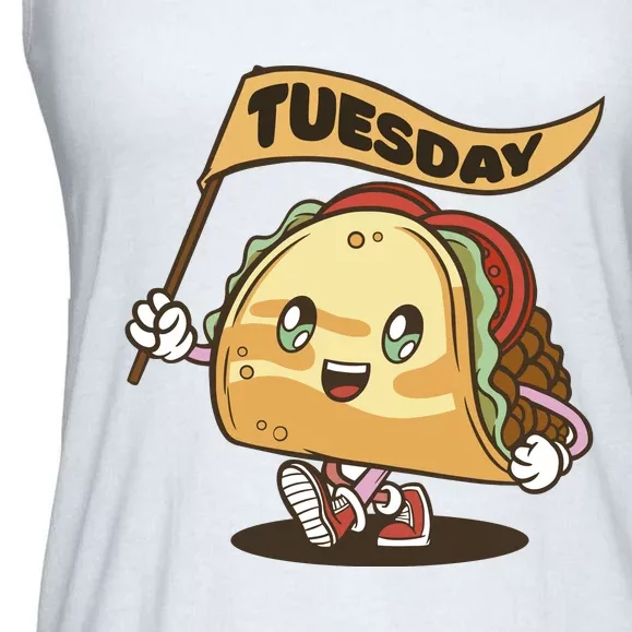 Taco Tuesday Festive Ladies Essential Flowy Tank