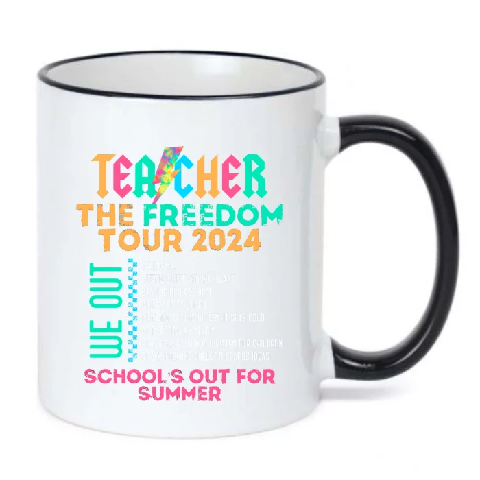 Teacher The Freedom Teacher Life 2024 Black Color Changing Mug