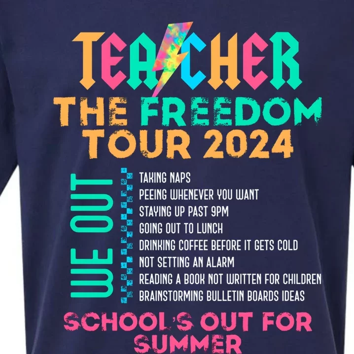 Teacher The Freedom Teacher Life 2024 Sueded Cloud Jersey T-Shirt