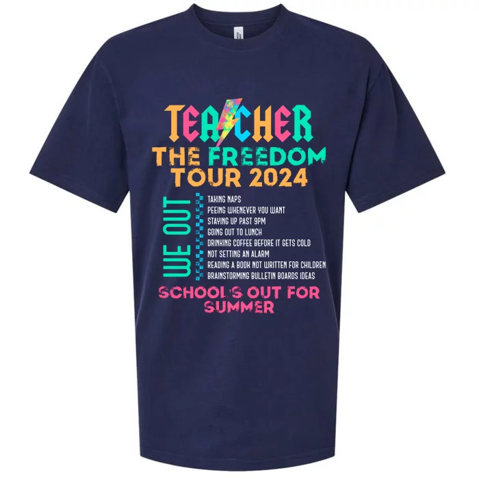 Teacher The Freedom Teacher Life 2024 Sueded Cloud Jersey T-Shirt