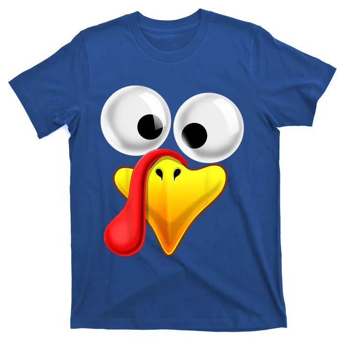 Thanksgiving Turkey Face Matching Family Costume Gift Gift T-Shirt