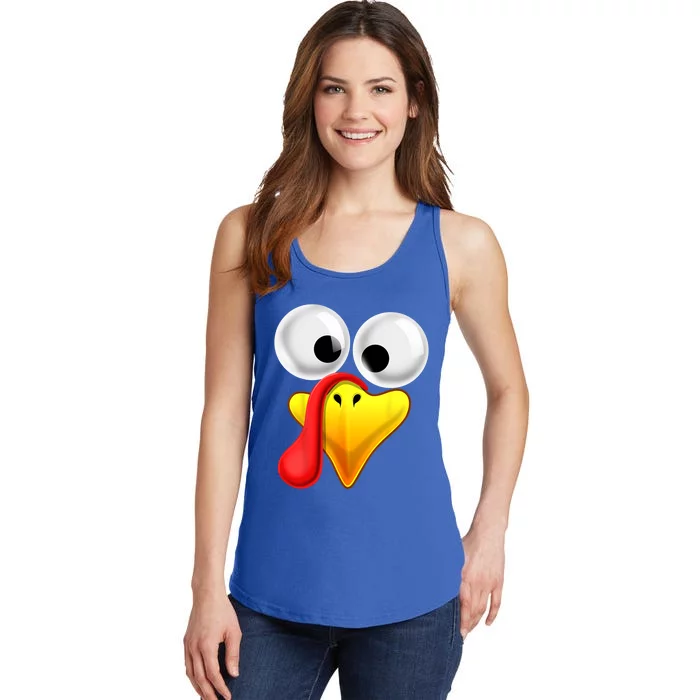 Thanksgiving Turkey Face Matching Family Costume Gift Gift Ladies Essential Tank