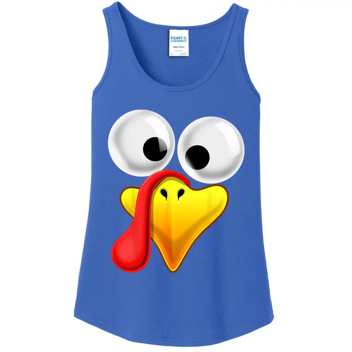 Thanksgiving Turkey Face Matching Family Costume Gift Gift Ladies Essential Tank