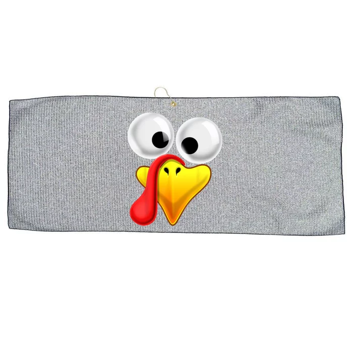 Thanksgiving Turkey Face Matching Family Costume Gift Gift Large Microfiber Waffle Golf Towel