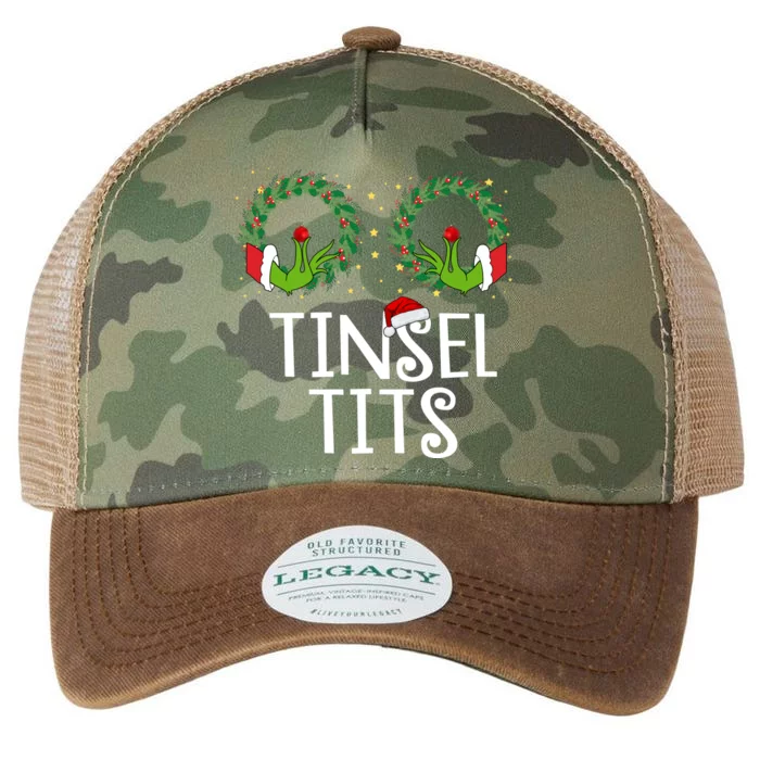 Tinsel Tits Funny Christmas Legacy Tie Dye Trucker Hat