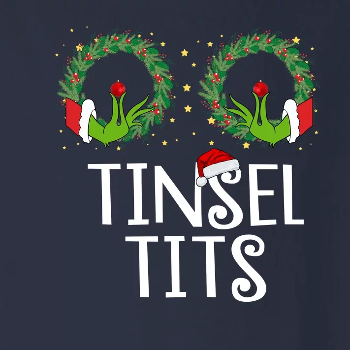 Tinsel Tits Funny Christmas Toddler Long Sleeve Shirt