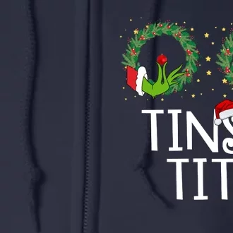 Tinsel Tits Funny Christmas Full Zip Hoodie