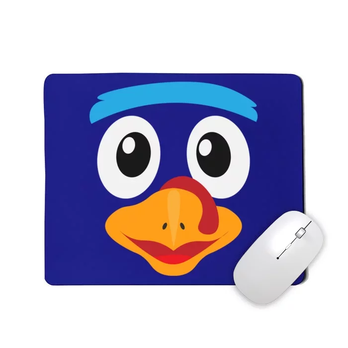 Turkey Trot Face Running Thanksgiving Day Gift Mousepad