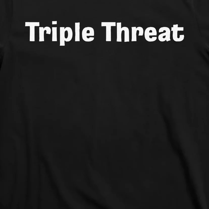 Triple Threat For Trio Of Guitar Playing Buds Or Triplets T-Shirt