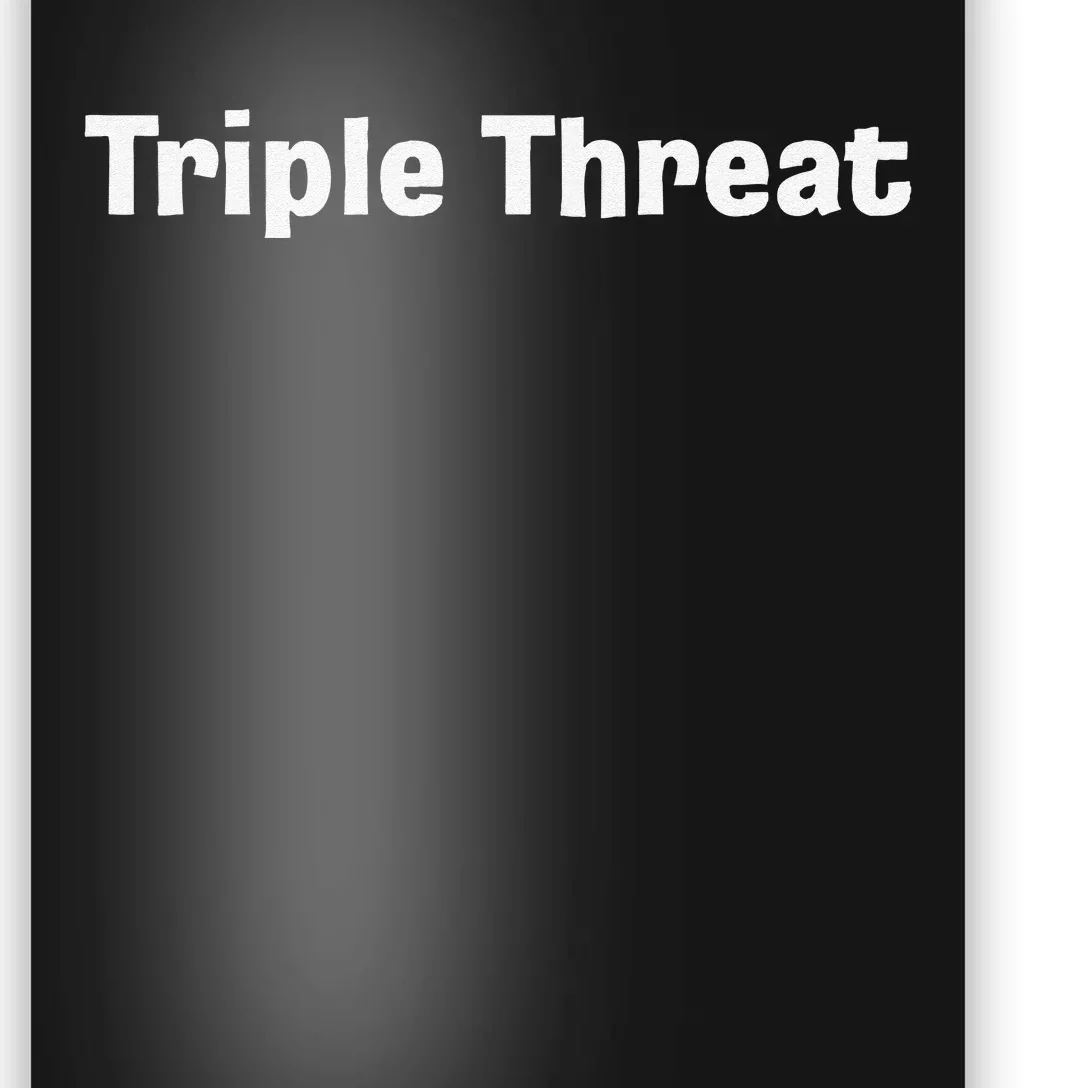 Triple Threat For Trio Of Guitar Playing Buds Or Triplets Poster