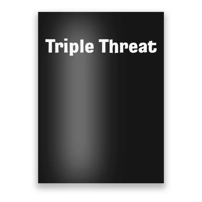 Triple Threat For Trio Of Guitar Playing Buds Or Triplets Poster