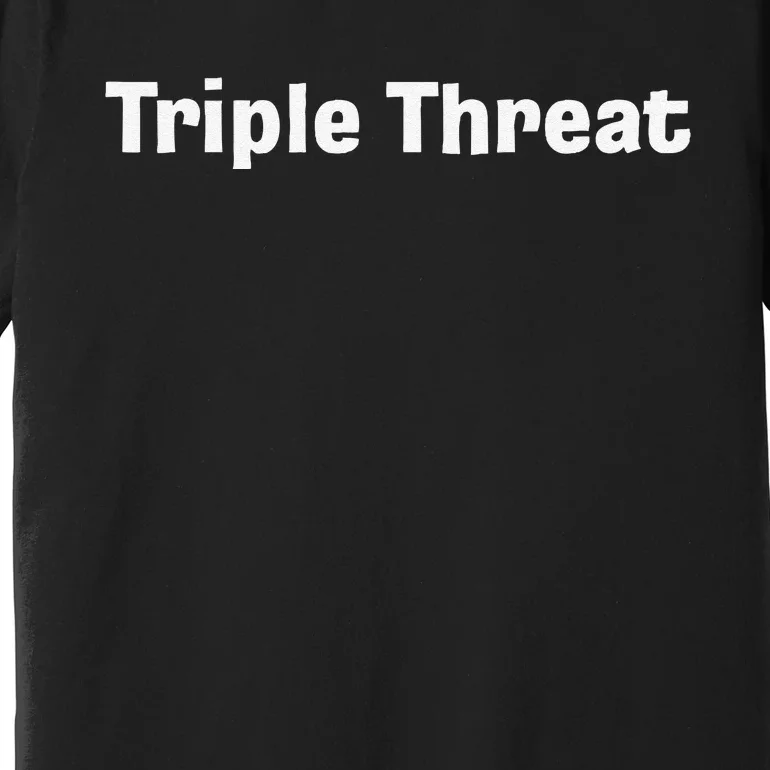 Triple Threat For Trio Of Guitar Playing Buds Or Triplets Premium T-Shirt