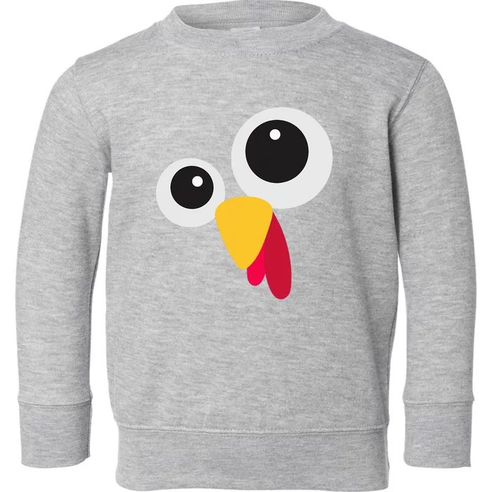 Thanksgiving Turkey Face Costume Set Toddler Sweatshirt