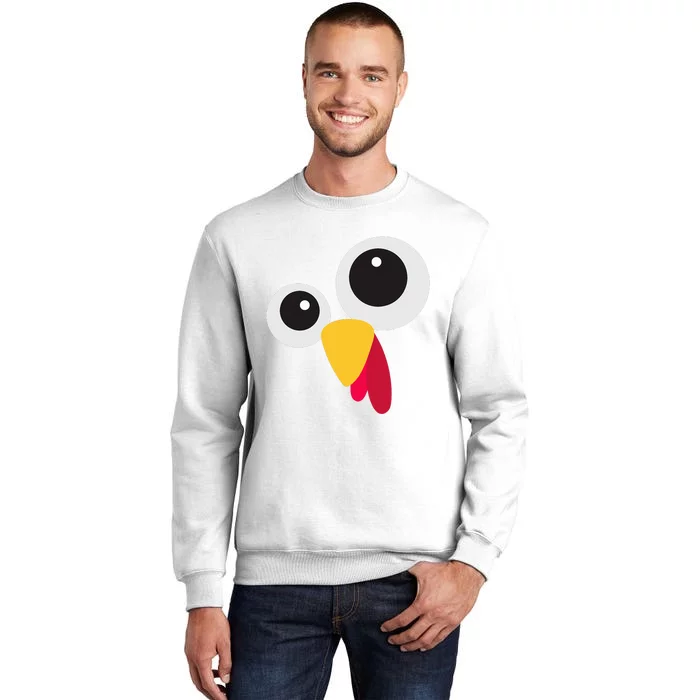 Thanksgiving Turkey Face Costume Set Sweatshirt