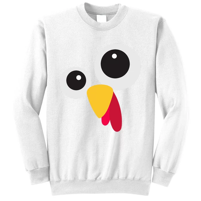 Thanksgiving Turkey Face Costume Set Sweatshirt