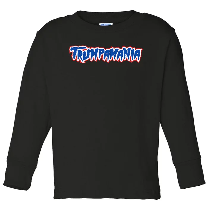 Trumpamania Trump Fan 2024 Election Republican Toddler Long Sleeve Shirt