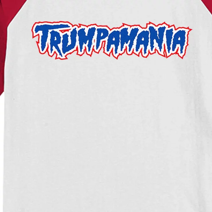 Trumpamania Trump Fan 2024 Election Republican Kids Colorblock Raglan Jersey