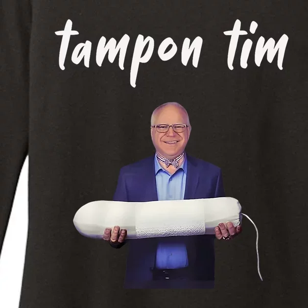 Tampon Tim Funny Tim Walz Joke Womens CVC Long Sleeve Shirt