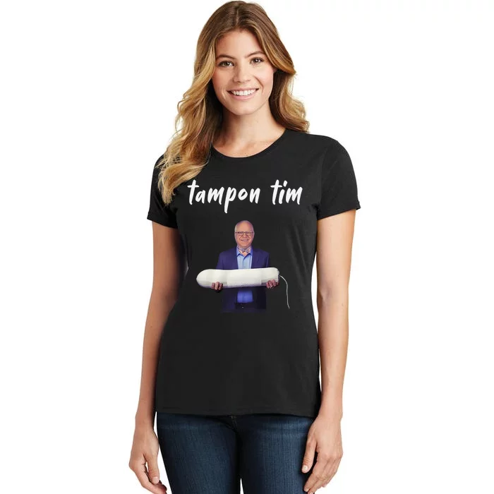 Tampon Tim Funny Tim Walz Joke Women's T-Shirt