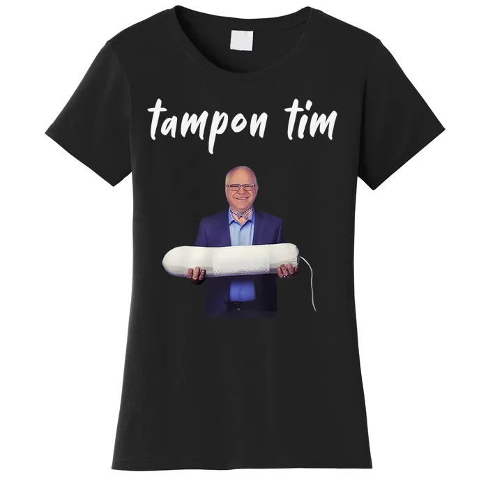 Tampon Tim Funny Tim Walz Joke Women's T-Shirt