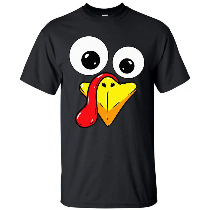 Thanksgiving Turkey Face Matching Family Costume Tall T-Shirt