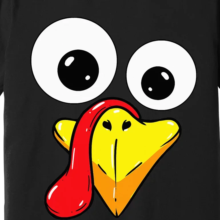 Thanksgiving Turkey Face Matching Family Costume Premium T-Shirt