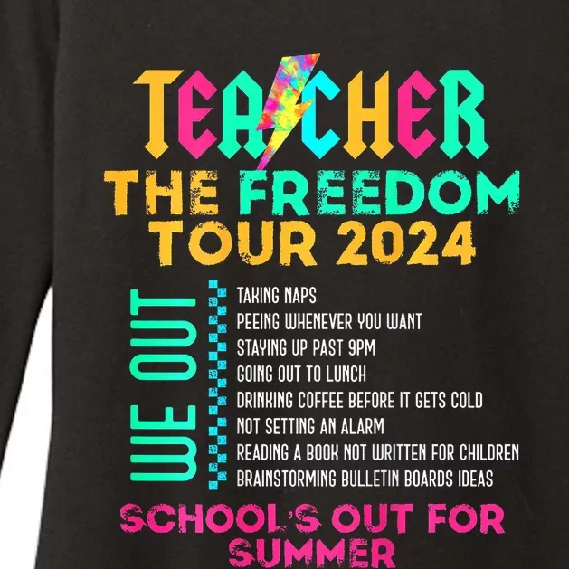 Teacher The Freedom 2024 Schools Out For Summer Womens CVC Long Sleeve Shirt