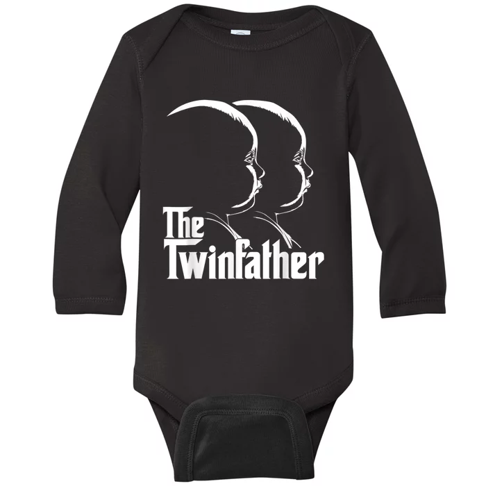 The Twinfather Funny Father Of Twins Dad Gift Baby Long Sleeve Bodysuit