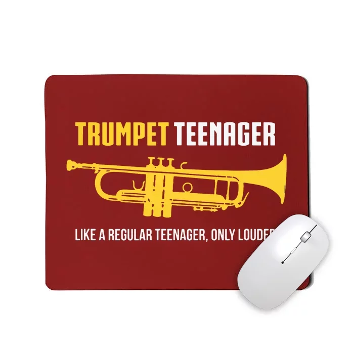 Trumpet Teenager Funny Cute Marching Band Gift Mousepad