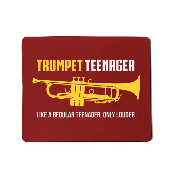 Trumpet Teenager Funny Cute Marching Band Gift Mousepad