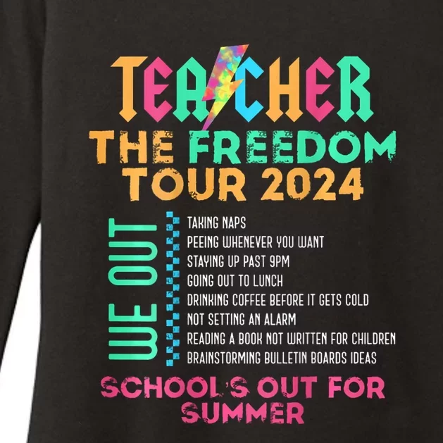 Teacher The Freedom 2024 Summer Last Day Of School Womens CVC Long Sleeve Shirt