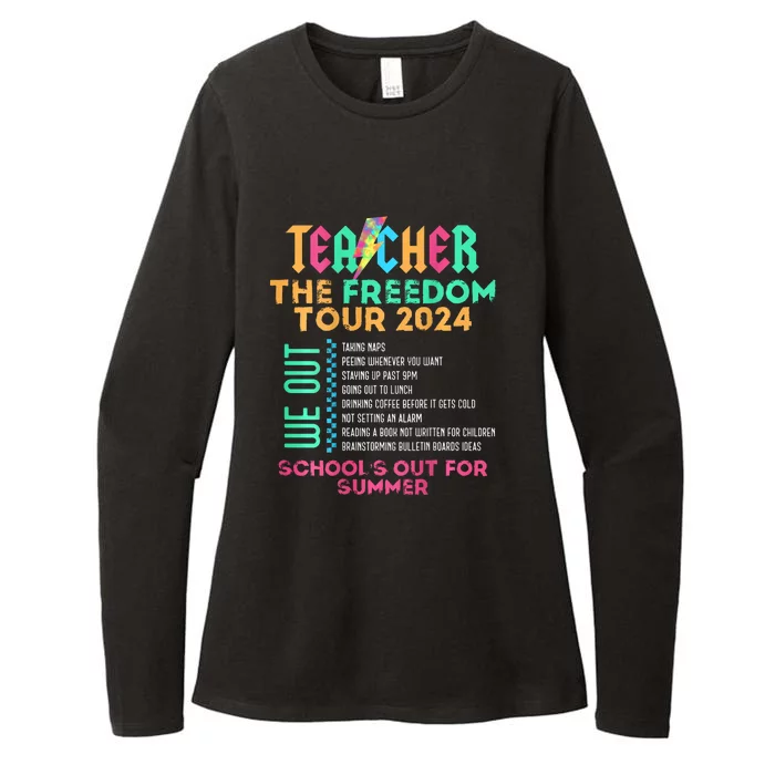 Teacher The Freedom 2024 Summer Last Day Of School Womens CVC Long Sleeve Shirt