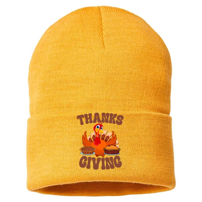 Thanksgiving Turkey Festive Holiday Sustainable Knit Beanie