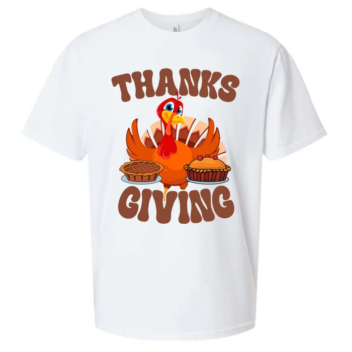 Thanksgiving Turkey Festive Holiday Sueded Cloud Jersey T-Shirt