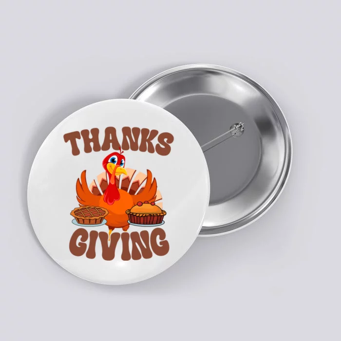 Thanksgiving Turkey Festive Holiday Button