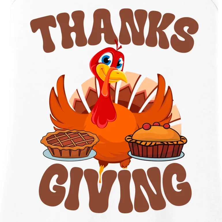 Thanksgiving Turkey Festive Holiday Ladies Essential Tank