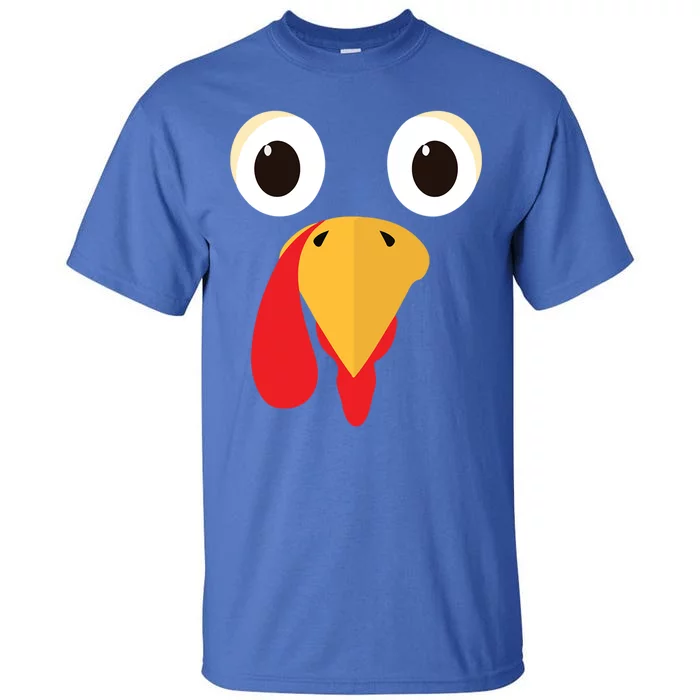 Thanksgiving Turkey Face Matching Family Costume Cute Great Gift Tall T-Shirt